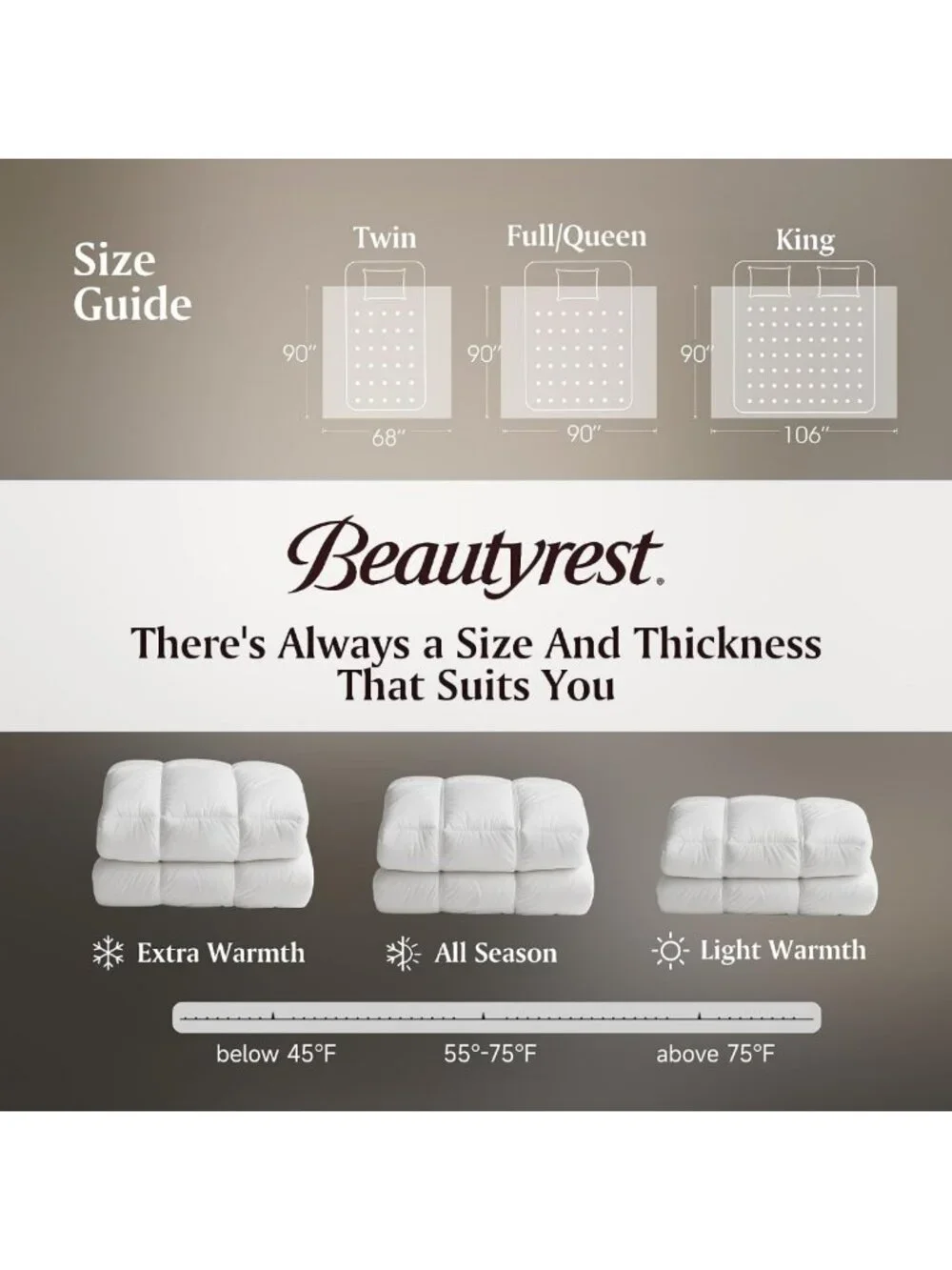 Luxurious King Size White Goose Feather & Down Comforter - Soft, Cozy & Warm